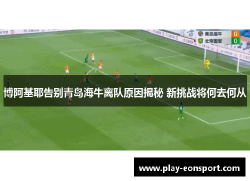 博阿基耶告别青岛海牛离队原因揭秘 新挑战将何去何从